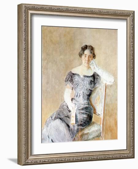 Portrait of Juliette Kaufmann-Isidor Kaufmann-Framed Art Print