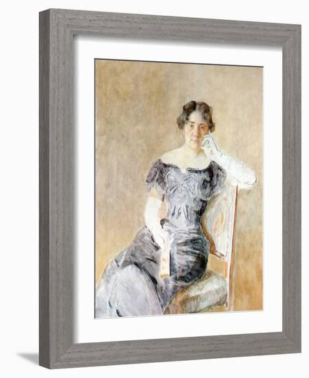 Portrait of Juliette Kaufmann-Isidor Kaufmann-Framed Art Print