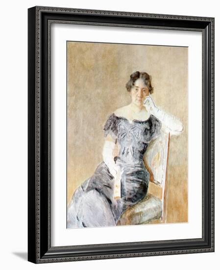 Portrait of Juliette Kaufmann-Isidor Kaufmann-Framed Art Print