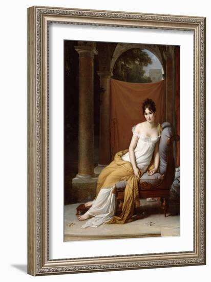 Portrait of Juliette Recamier, 1805-Francois Pascal Simon Gerard-Framed Giclee Print