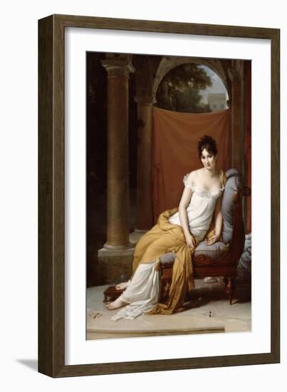 Portrait of Juliette Recamier, 1805-Francois Pascal Simon Gerard-Framed Giclee Print