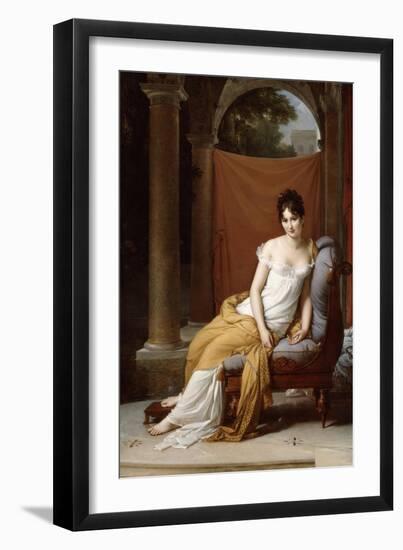 Portrait of Juliette Recamier, 1805-Francois Pascal Simon Gerard-Framed Giclee Print