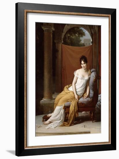 Portrait of Juliette Recamier, 1805-Francois Pascal Simon Gerard-Framed Giclee Print