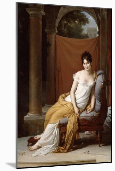 Portrait of Juliette Recamier, 1805-Francois Pascal Simon Gerard-Mounted Giclee Print