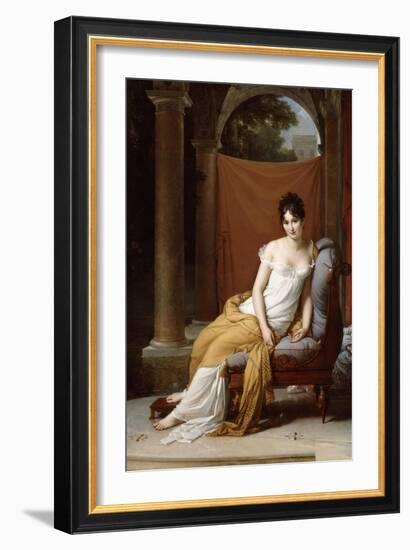 Portrait of Juliette Recamier, 1805-Francois Pascal Simon Gerard-Framed Giclee Print