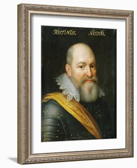 Portrait of Justinus Van Nassau-Jan Antonisz van Ravesteyn-Framed Art Print