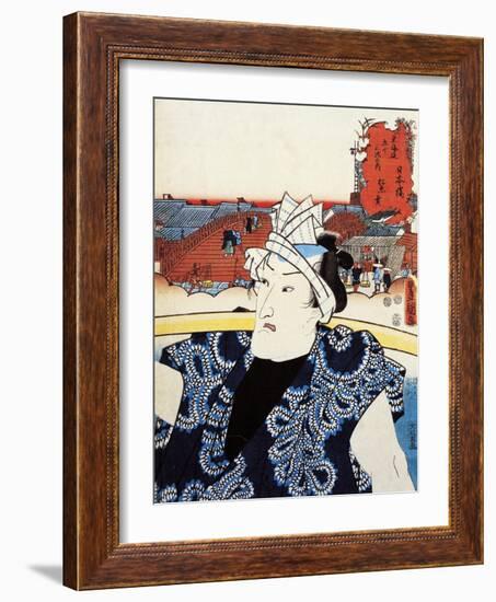 Portrait of Kabuki Theatre Actor-null-Framed Giclee Print