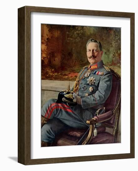 Portrait of Kaiser Wilhelm II-null-Framed Giclee Print