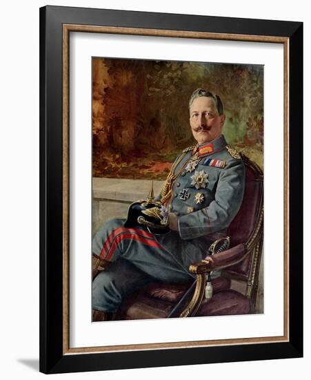 Portrait of Kaiser Wilhelm II-null-Framed Giclee Print