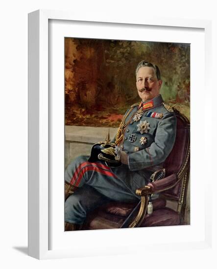 Portrait of Kaiser Wilhelm II-null-Framed Giclee Print