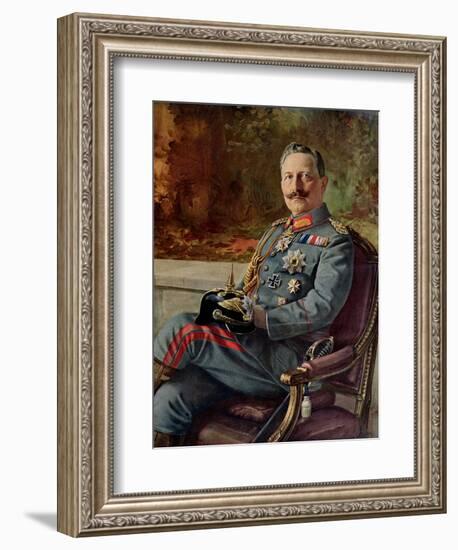 Portrait of Kaiser Wilhelm II-null-Framed Giclee Print