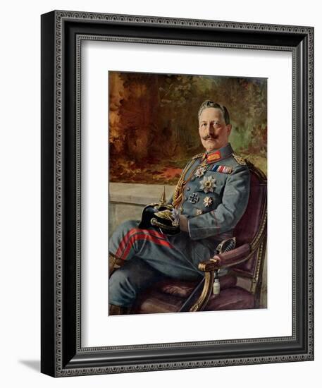 Portrait of Kaiser Wilhelm II-null-Framed Giclee Print