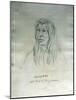 Portrait of Kamayakhen Head Chief of the Yakimas-Gustav Sohon-Mounted Giclee Print