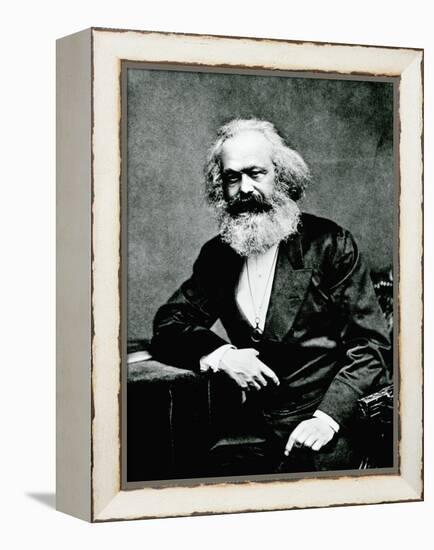 Portrait of Karl Marx-null-Framed Premier Image Canvas