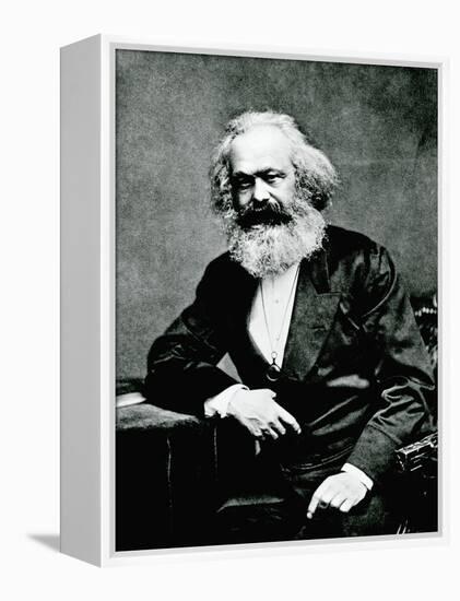 Portrait of Karl Marx-null-Framed Premier Image Canvas