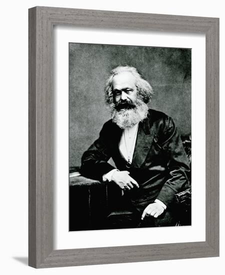 Portrait of Karl Marx-null-Framed Photographic Print