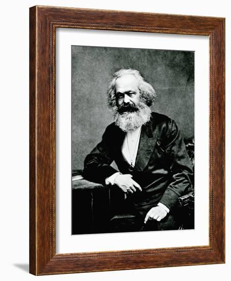 Portrait of Karl Marx-null-Framed Photographic Print