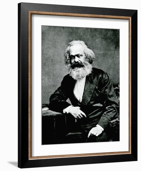 Portrait of Karl Marx-null-Framed Photographic Print