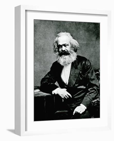 Portrait of Karl Marx-null-Framed Photographic Print