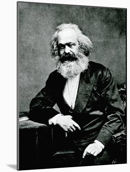 Portrait of Karl Marx-null-Mounted Photographic Print