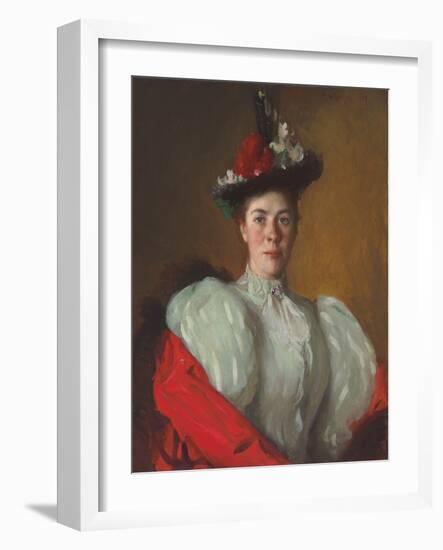 Portrait of Katherine Cavenaugh, 1897 (Oil on Canvas)-Frank Weston Benson-Framed Giclee Print