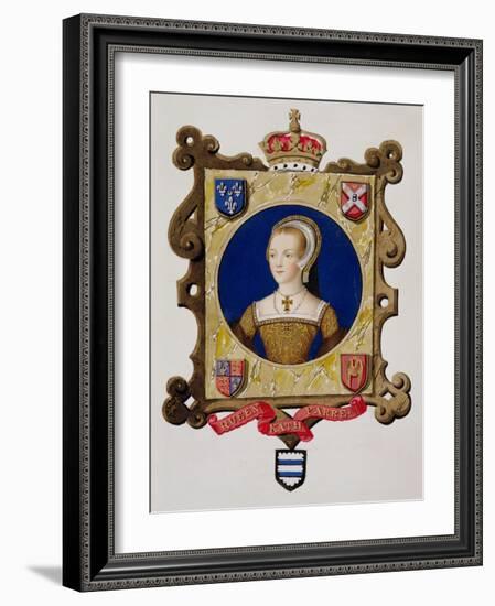 Portrait of Katherine Parr 6th Queen of Henry VIII as a Young Woman-Sarah Countess Of Essex-Framed Giclee Print