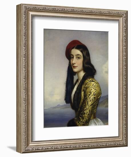 Portrait of Khatarina Botzaris, 1841-Joseph Karl Stieler-Framed Giclee Print