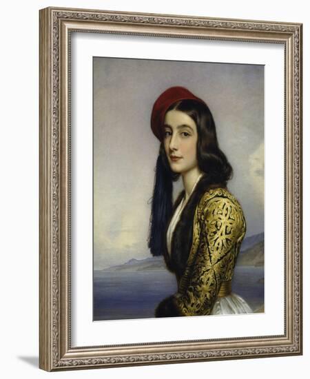 Portrait of Khatarina Botzaris, 1841-Joseph Karl Stieler-Framed Giclee Print