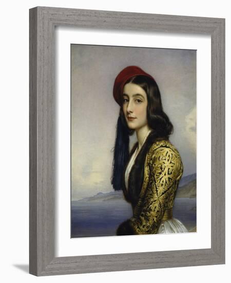 Portrait of Khatarina Botzaris, 1841-Joseph Karl Stieler-Framed Giclee Print