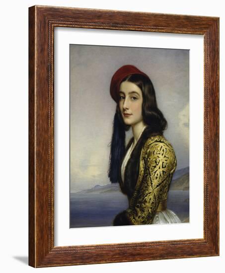 Portrait of Khatarina Botzaris, 1841-Joseph Karl Stieler-Framed Giclee Print