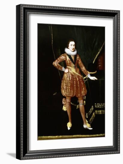 Portrait of King Charles I as the Prince of Wales-Daniel Mytens-Framed Giclee Print