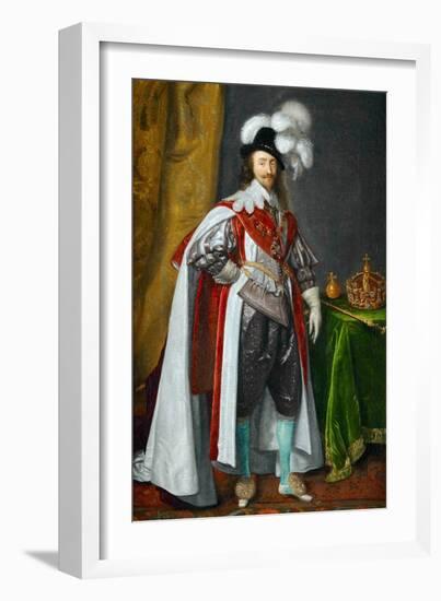 Portrait of King Charles I of England (1600-1649)-Anonymous Anonymous-Framed Giclee Print