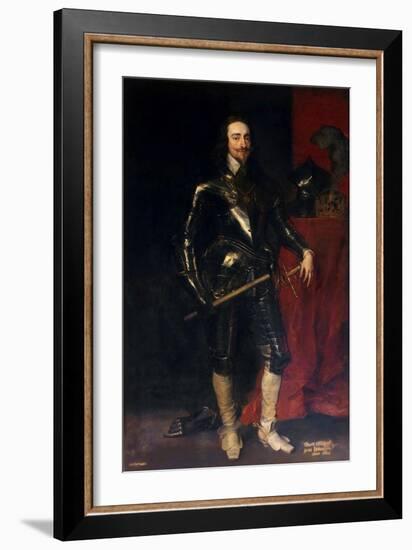 Portrait of King Charles I of England, Scotland and Ireland (1600-164), 1638-Sir Anthony Van Dyck-Framed Giclee Print