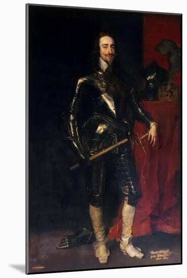 Portrait of King Charles I of England, Scotland and Ireland (1600-164), 1638-Sir Anthony Van Dyck-Mounted Giclee Print