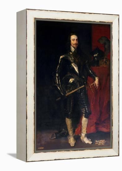 Portrait of King Charles I of England, Scotland and Ireland (1600-164), 1638-Sir Anthony Van Dyck-Framed Premier Image Canvas