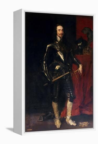 Portrait of King Charles I of England, Scotland and Ireland (1600-164), 1638-Sir Anthony Van Dyck-Framed Premier Image Canvas