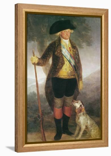 Portrait of King Charles IV of Spain Hunting (Oil on Canvas)-Francisco Jose de Goya y Lucientes-Framed Premier Image Canvas