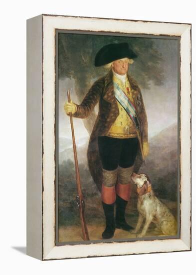 Portrait of King Charles IV of Spain Hunting (Oil on Canvas)-Francisco Jose de Goya y Lucientes-Framed Premier Image Canvas