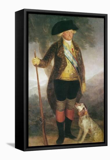 Portrait of King Charles IV of Spain Hunting (Oil on Canvas)-Francisco Jose de Goya y Lucientes-Framed Premier Image Canvas