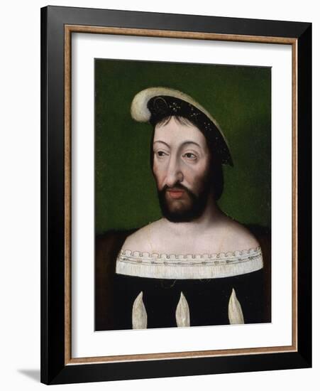 Portrait of King Francis I of France-Joos Van Cleve-Framed Giclee Print