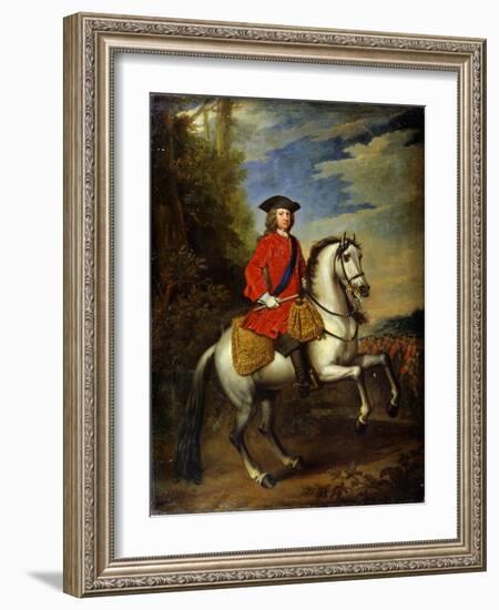 Portrait of King George I of Great Britain, 1717-Godfrey Kneller-Framed Giclee Print