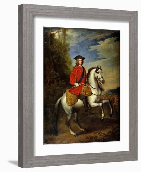 Portrait of King George I of Great Britain, 1717-Godfrey Kneller-Framed Giclee Print