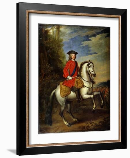 Portrait of King George I of Great Britain, 1717-Godfrey Kneller-Framed Giclee Print