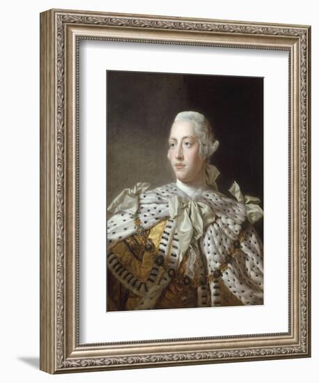 Portrait of King George III-Allan Ramsay-Framed Giclee Print