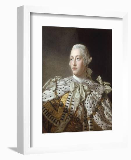 Portrait of King George III-Allan Ramsay-Framed Giclee Print