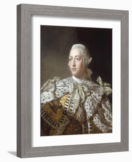 Portrait of King George III-Allan Ramsay-Framed Giclee Print