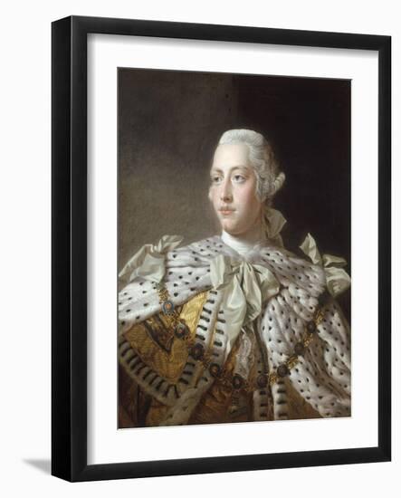 Portrait of King George III-Allan Ramsay-Framed Giclee Print