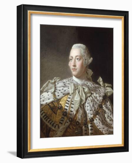 Portrait of King George III-Allan Ramsay-Framed Giclee Print