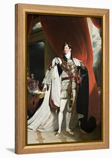 Portrait of King George IV, 1820-30-Thomas Lawrence-Framed Premier Image Canvas