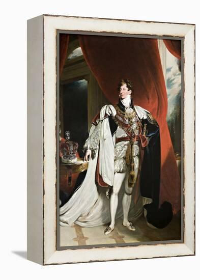 Portrait of King George IV, 1820-30-Thomas Lawrence-Framed Premier Image Canvas